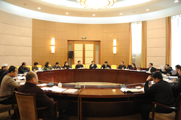 政协委员进行小组讨论