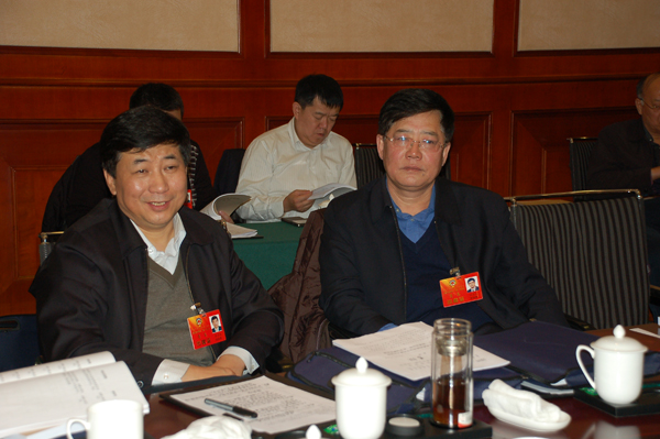 政协委员进行小组讨论